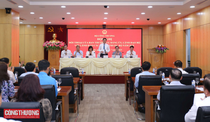 Hội nghị đối thoại của Ban Thường vụ Đảng ủy, Lãnh đạo Bộ với Lãnh đạo các đơn vị thuộc Bộ Công Thương năm 2025