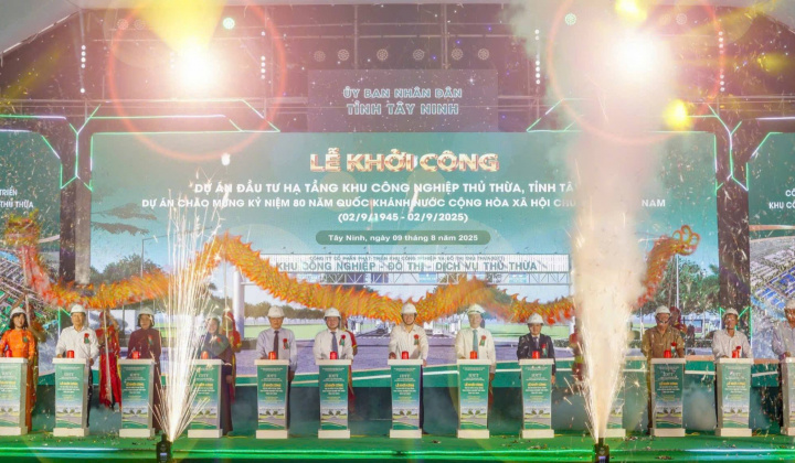 Tây Ninh khởi công Dự án Khu công nghiệp đầu tiên sau sáp nhập tỉnh