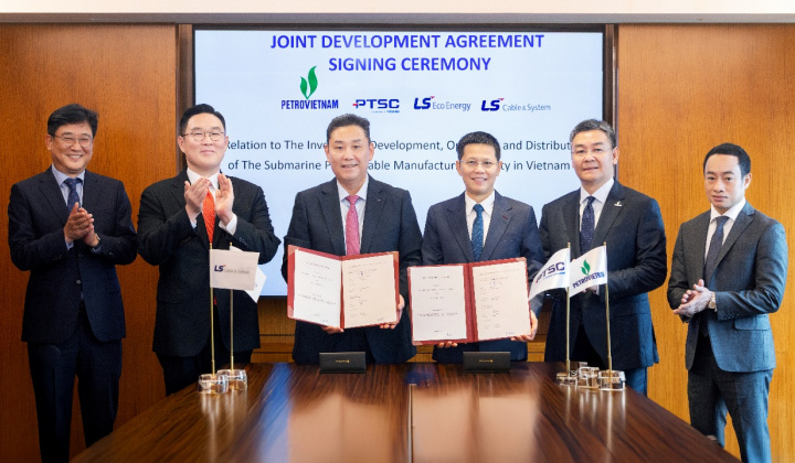 PTSC và LSEE chính thức ký kết Thỏa thuận Hợp tác chiến lược phát triển nhà máy sản xuất cáp ngầm cao thế tại Việt Nam