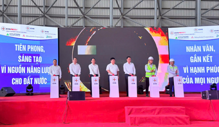 Quảng Trị: Đốt dầu lần đầu lò hơi tổ máy 1 dự án Nhà máy Nhiệt điện Quảng Trạch I