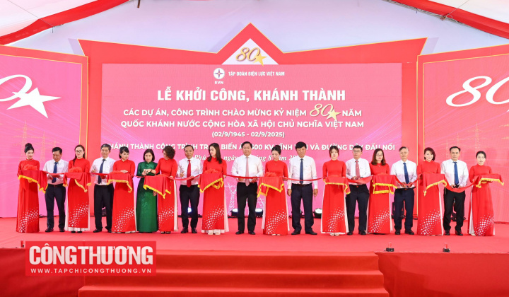 Khánh thành trạm biến áp 500kV Vĩnh Yên và đường dây đấu nối chào mừng 80 năm Quốc khánh