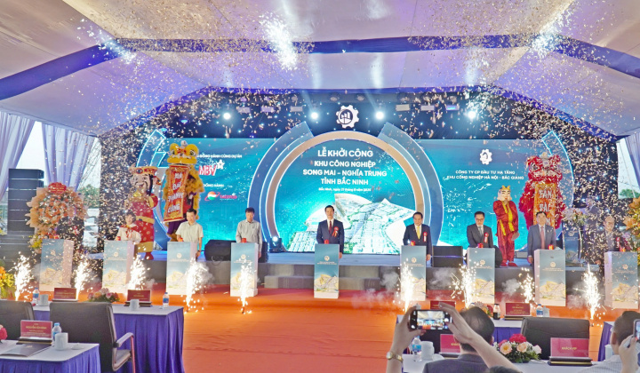 Bắc Ninh khởi công khu công nghiệp đầu tiên sau hợp nhất
