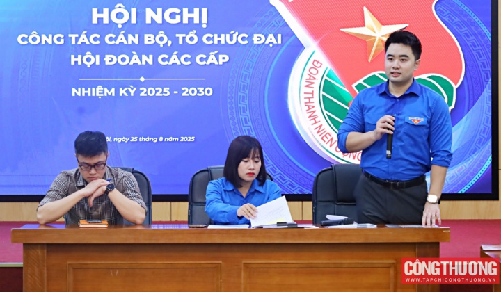 Đoàn thanh niên Bộ Công Thương tập huấn công tác cán bộ, tổ chức Đại hội Đoàn các cấp, nhiệm kỳ 2025 - 2030