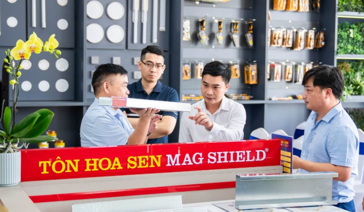 Tôn cao cấp Hoa Sen Mag Shield chính thức phân phối toàn hệ thống Hoa Sen Home