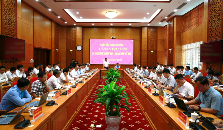 TKV thúc đẩy sản xuất - kinh doanh và đầu tư bền vững trên địa bàn tỉnh Cao Bằng