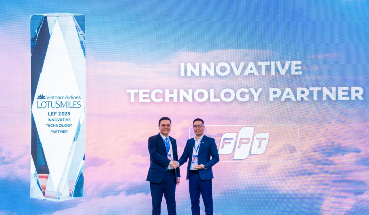 Tập đoàn FPT là đối tác đầu tiên được Vietnam Airlines vinh danh mảng Công nghệ Sáng tạo