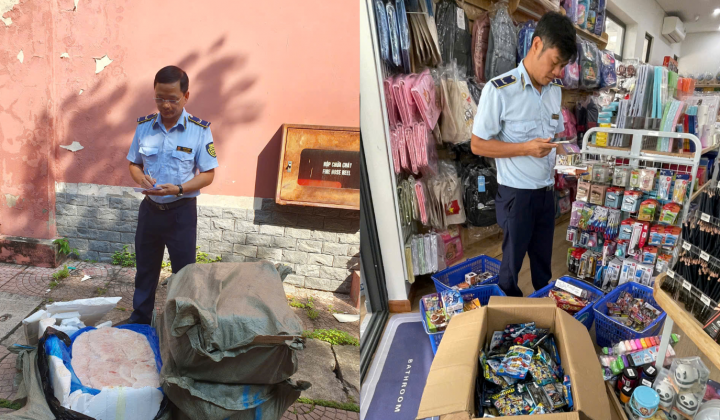 Phát hiện thịt lợn không rõ nguồn gốc và đồ chơi lậu tại Hà Nội