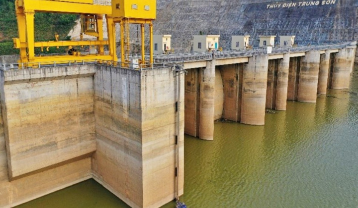 Vận hành hồ chứa an toàn Thủy điện Trung Sơn góp phần cắt giảm lũ cho hạ du