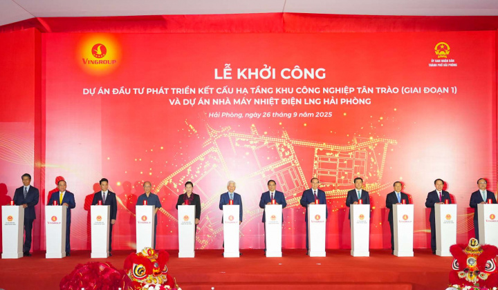 Khởi công Dự án Nhà máy Nhiệt điện LNG Hải Phòng 178.000 tỷ đồng