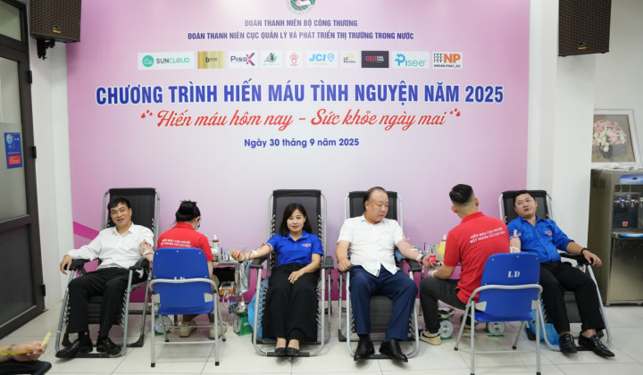 Cục Quản lý và Phát triển thị trường trong nước: Lan tỏa nghĩa cử cao đẹp qua giọt máu tình nguyện