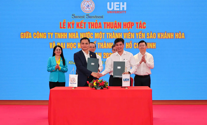 Yến sào Khánh Hòa ký kết hợp tác chiến lược với Đại học Kinh tế TP. Hồ Chí Minh