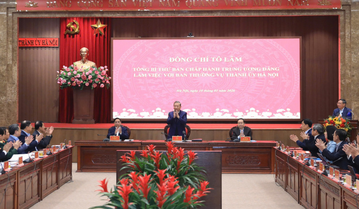 Tổng Bí thư Tô Lâm làm việc với Hà Nội về quy hoạch tổng thể Thủ đô tầm nhìn 100 năm