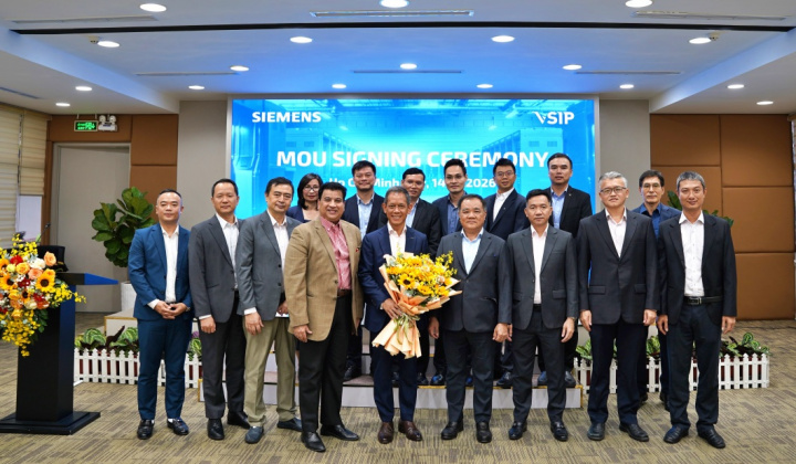 Siemens và VSIP hợp tác chiến lược thúc đẩy hạ tầng trung tâm dữ liệu và chuyển đổi số tại Việt Nam