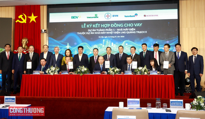 EVN ký kết hợp đồng cho vay Dự án thành phần 1 - Nhà máy điện thuộc Nhà máy Nhiệt điện LNG Quảng Trạch II