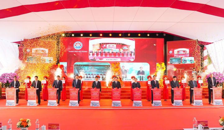 Hải Phòng khởi công 03 dự án khu công nghiệp với tổng vốn đầu tư gần 19.000 tỷ đồng chào mừng Đại hội XIV của Đảng