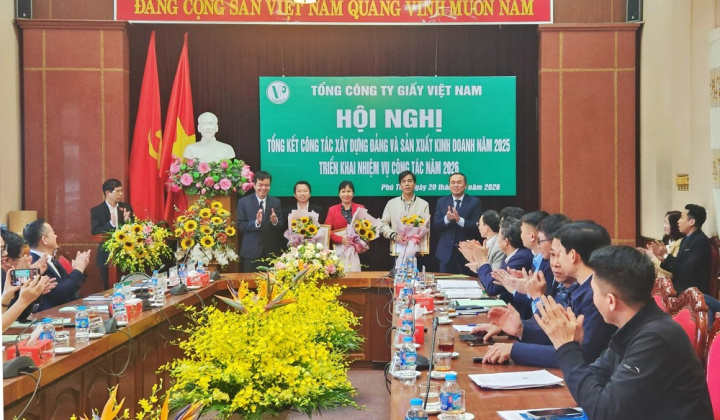 Quyết liệt triển khai nhiều giải pháp, năm 2026 Tổng Công ty Giấy Việt Nam phấn đấu Tổng doanh thu tăng 10%