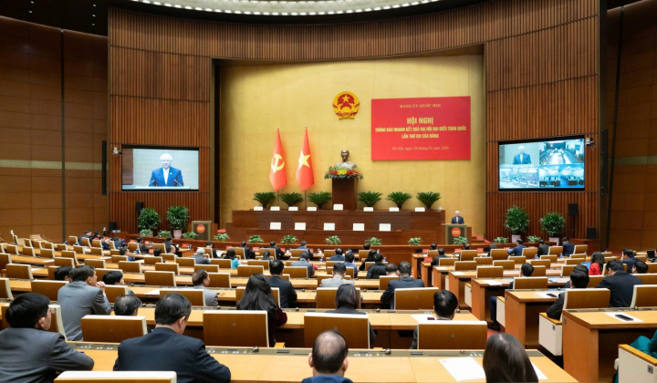 Ban Thường vụ Đảng ủy Quốc hội tổ chức Hội nghị thông báo nhanh kết quả Đại hội XIV của Đảng