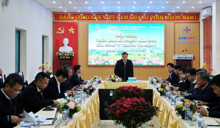 Công ty Truyền tải điện 1: Quyết tâm thực hiện thắng lợi các nhiệm vụ, chỉ tiêu kế hoạch năm 2026