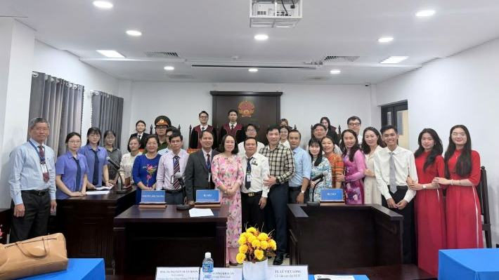 Trường Đại học Công Thương TP.HCM khánh thành Phòng thực hành nghề Luật