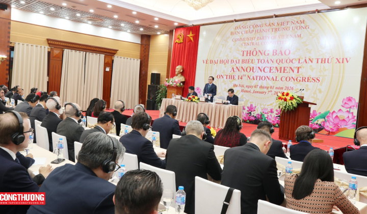 Thông báo về Đại hội XIV của Đảng tới các cơ quan đại diện ngoại giao nước ngoài, các tổ chức quốc tế