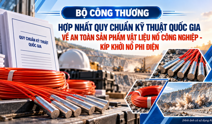 Hợp nhất quy định Quy chuẩn kỹ thuật quốc gia về an toàn sản phẩm vật liệu nổ công nghiệp - kíp khởi nổ phi điện