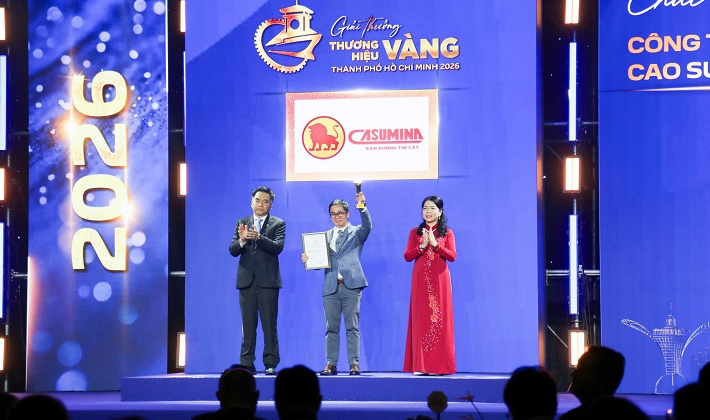 Casumina nhận giải Thương hiệu Vàng và Bằng khen của UBND TP. Hồ Chí Minh