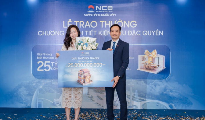 Ngân hàng NCB trao 65 tỷ đồng bất động sản, tiếp tục hành trình quà tặng 338 tỷ đồng