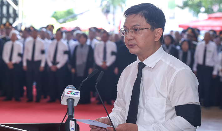 Toàn văn lời điếu tại lễ viếng, truy điệu và an táng 731 hài cốt liệt sĩ tại Công viên Lê Thị Riêng