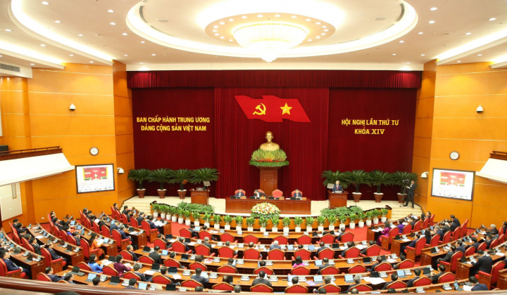 Kết luận Hội nghị lần thứ tư Ban Chấp hành Trung ương Đảng khóa XIV về Đề cương tổng kết thực tiễn và nghiên cứu sửa đổi, bổ sung Điều lệ Đảng
