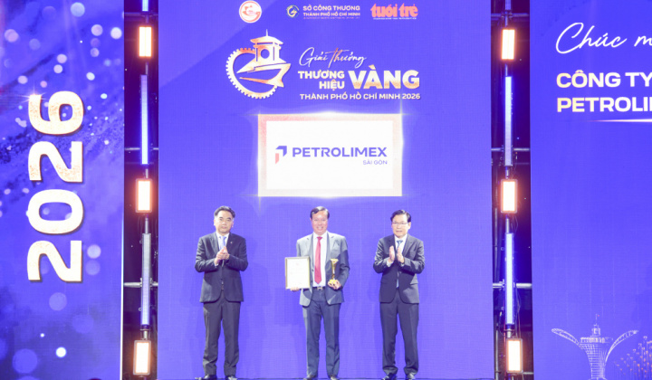 Petrolimex Sài Gòn được vinh danh Thương hiệu Vàng TP.Hồ Chí Minh năm 2026