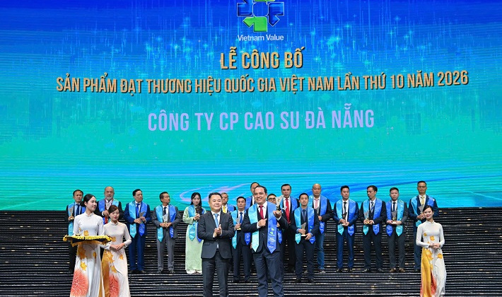 Săm lốp DRC lần thứ 10 liên tiếp đạt Thương hiệu quốc gia Việt Nam