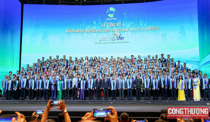 [CHÙM ẢNH] Bộ Công Thương tổ chức Lễ công bố và tôn vinh sản phẩm đạt Thương hiệu quốc gia Việt Nam lần thứ 10 năm 2026