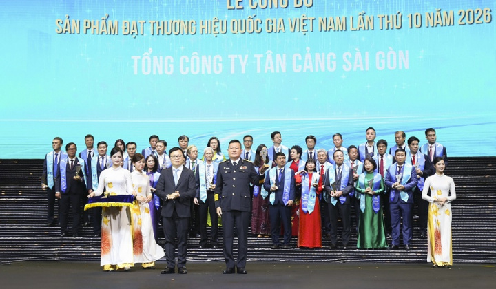 Tân Cảng Sài Gòn 9 lần liên tiếp đạt Thương hiệu Quốc gia