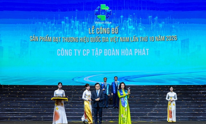 Hòa Phát 8 lần liên tiếp nhận chứng nhận Thương hiệu Quốc gia