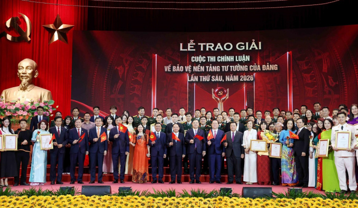 Lễ trao giải Cuộc thi chính luận về bảo vệ nền tảng tư tưởng của Đảng, lần thứ sáu, năm 2026