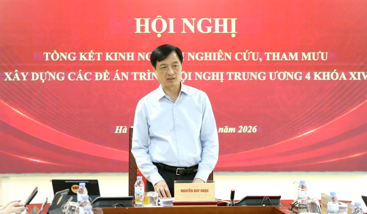 “Đổi mới tư duy, nâng tầm nội dung, đột phá giải pháp” tham mưu các nghị quyết chiến lược về Xây dựng Đảng