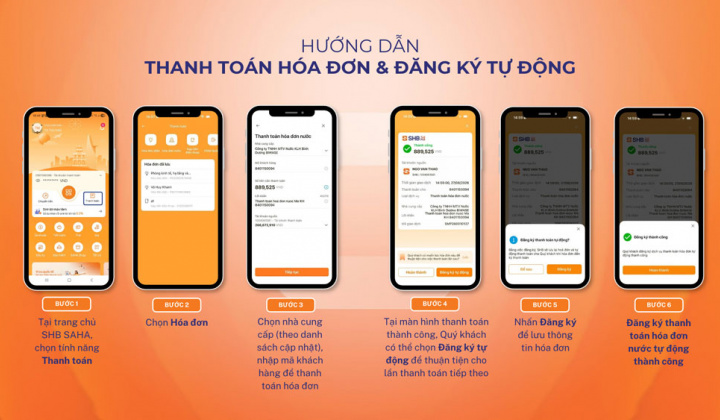 Hoàn tiền đến 200.000 đồng khi thanh toán hóa đơn tự động trên SHB SAHA