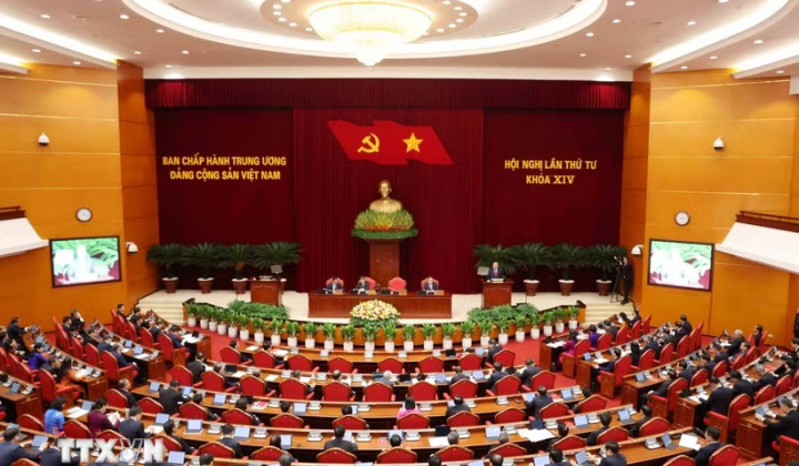 Thông cáo báo chí về ngày làm việc thứ ba, Hội nghị lần thứ tư Ban Chấp hành Trung ương Đảng khóa XIV