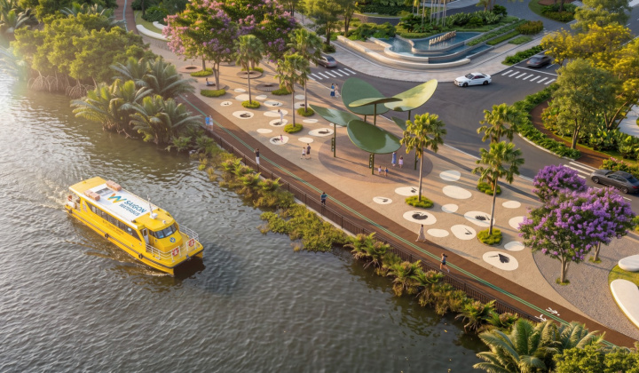 Palm City khởi công công viên và đường chạy bộ ven sông