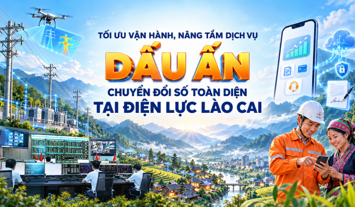 Tối ưu vận hành, nâng tầm dịch vụ: Dấu ấn chuyển đổi số toàn diện tại Điện lực Lào Cai