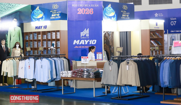 Hội chợ Mùa Xuân lần thứ nhất năm 2026 đẩy mạnh tiêu dùng cho ngành dệt may, da giày