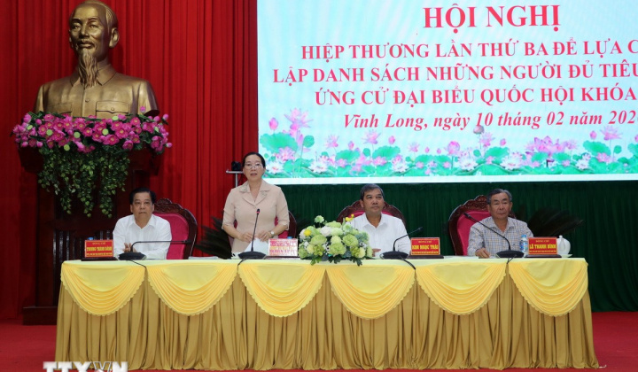 Bầu cử Quốc hội và HĐND: Vĩnh Long lập danh sách chính thức người ứng cử