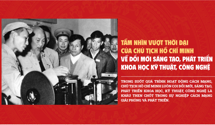 Tầm nhìn vượt thời đại của Chủ tịch Hồ Chí Minh về đổi mới sáng tạo, phát triển khoa học kỹ thuật, công nghệ