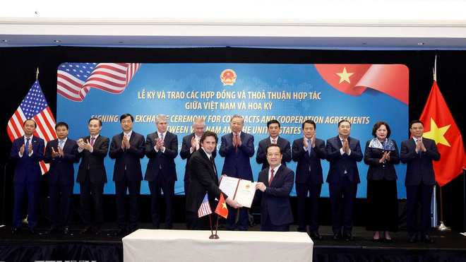 Tổng Bí thư Tô Lâm chứng kiến lễ ký và trao các thỏa thuận hợp tác Việt Nam - Hoa Kỳ