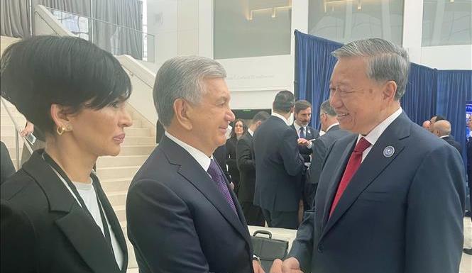 Tổng Bí thư Tô Lâm gặp lãnh đạo các nước nhân dịp tham dự cuộc họp khai mạc Hội đồng Hòa bình về Gaza