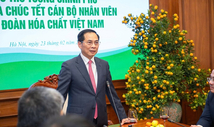 Phó Thủ tướng Chính phủ Bùi Thanh Sơn chúc Tết CBNV Tập đoàn Hóa chất Việt Nam