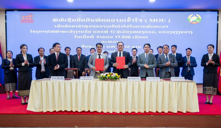 Tập đoàn Sao Mai (ASM) xúc tiến “siêu” dự án điện gió 300 MW tại Lào