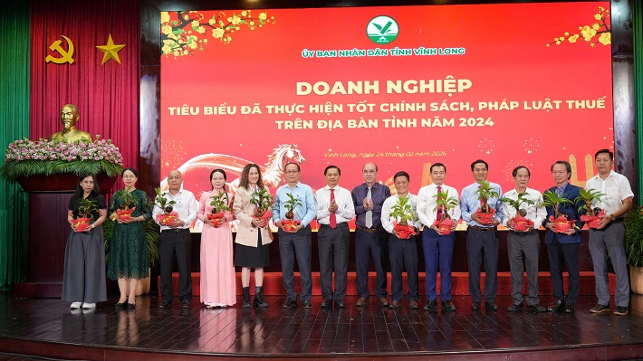 Nhiệt điện Duyên Hải được biểu dương tại Họp mặt Doanh nghiệp đầu Xuân Bính Ngọ năm 2026 tỉnh Vĩnh Long
