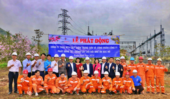 Hướng ứng Tết trồng cây, Thủy điện Trung Sơn phát động trồng cây đầu xuân Bính Ngọ năm 2026