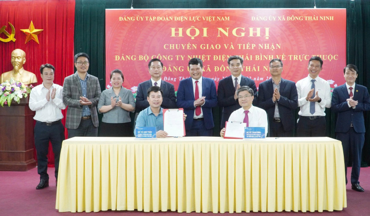 Chuyển giao Đảng bộ Công ty Nhiệt điện Thái Bình về trực thuộc Đảng bộ xã Đông Thái Ninh, tỉnh Hưng Yên